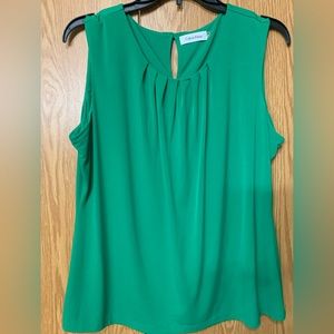 Calvin Klein Green blouse XL